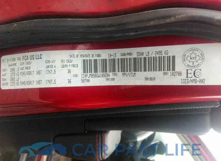 1C4PJMBS8GW189294# 9