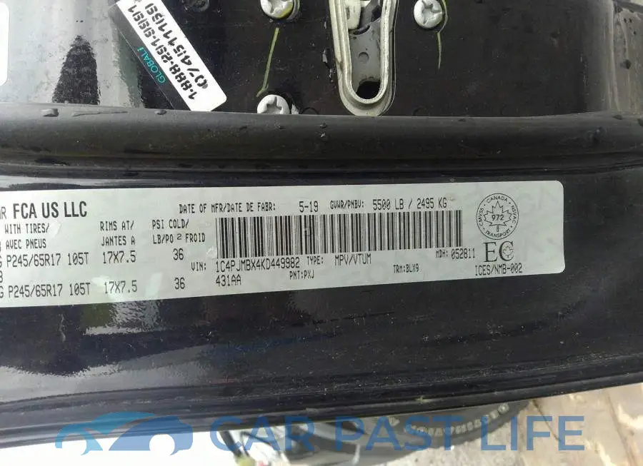 1C4PJMBX4KD449982# 9