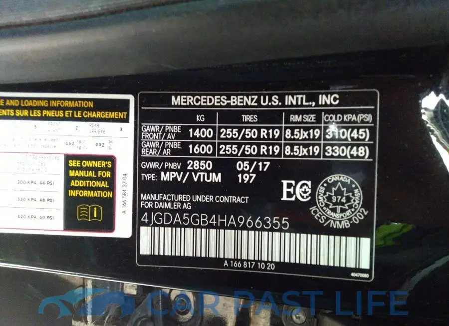 4JGDA5GB4HA966355# 9