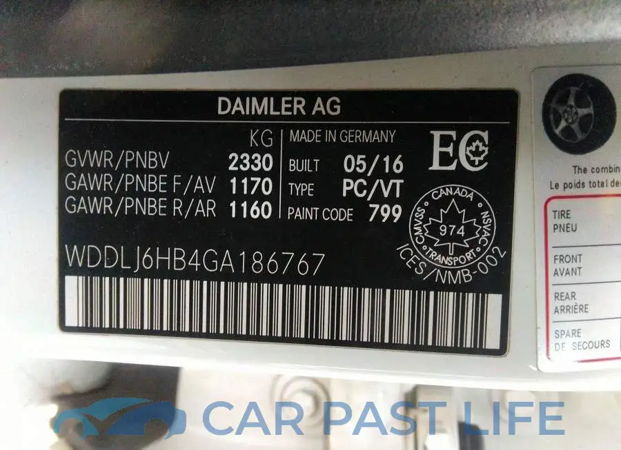 WDDLJ6HB4GA186767# 9