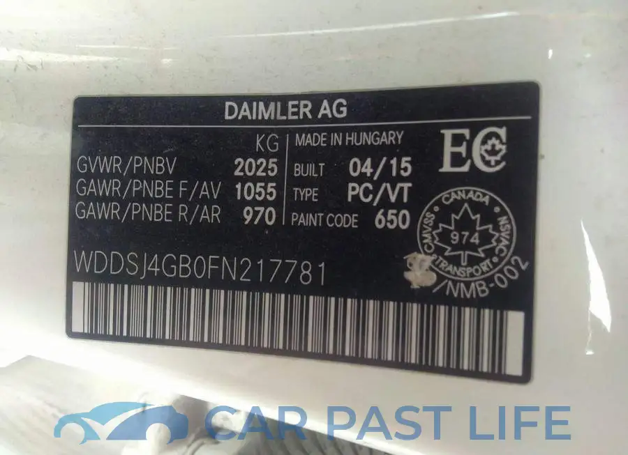 WDDSJ4GB0FN217781# 9