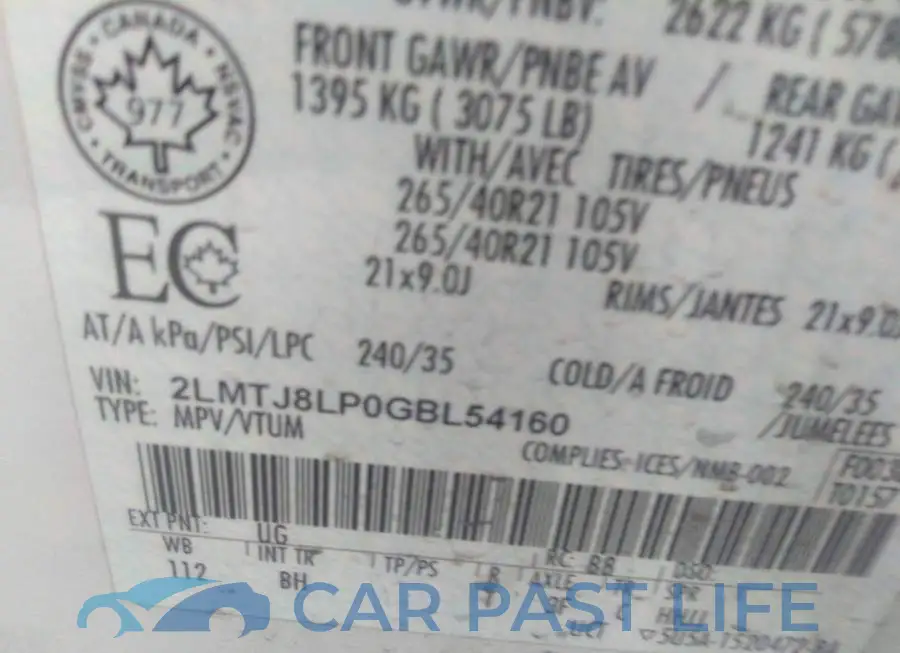 2LMTJ8LP0GBL54160# 9