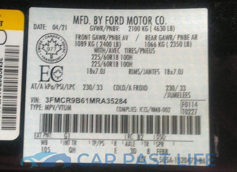 3FMCR9B61MRA35284# 9