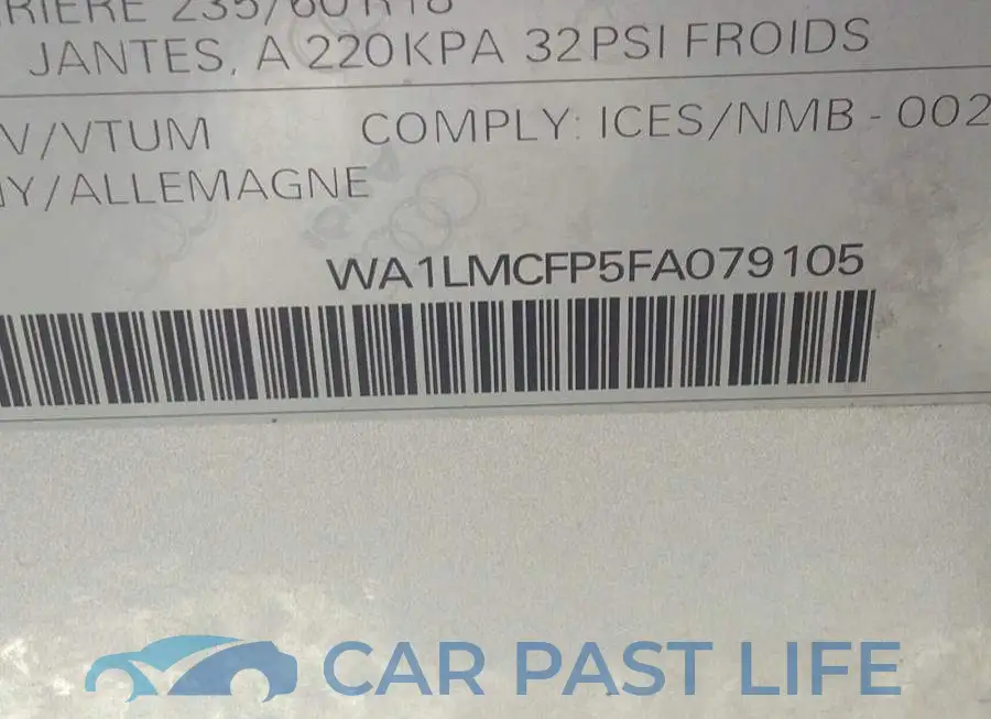 WA1LMCFP5FA079105# 9