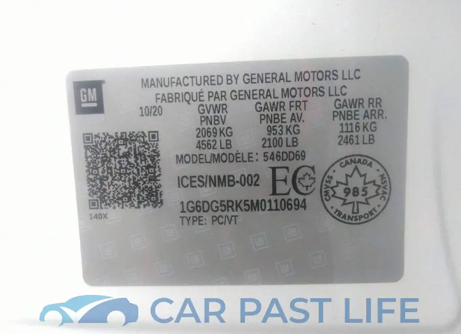 1G6DG5RK5M0110694# 9