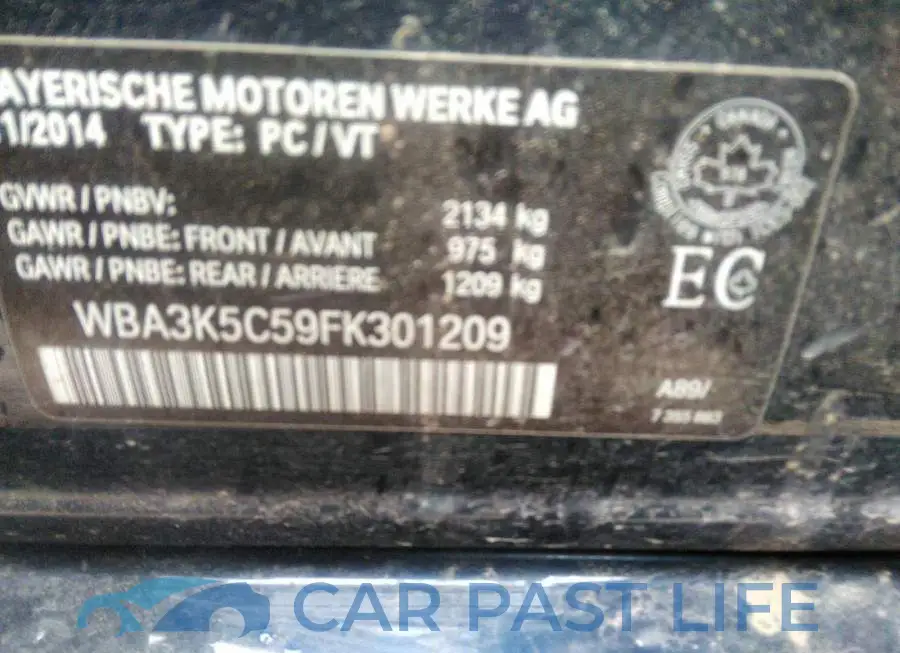 WBA3K5C59FK301209# 9