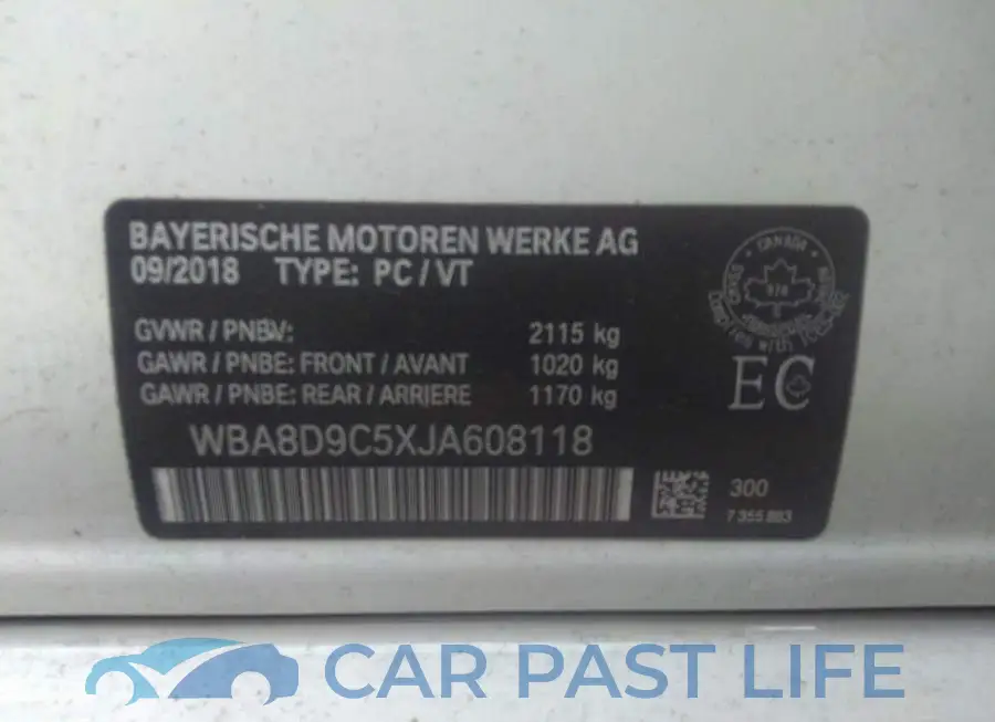 WBA8D9C5XJA608118# 9