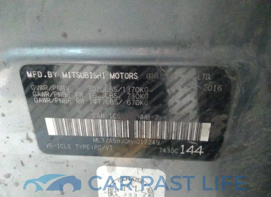 ML32A5HJ0HH017249# 9