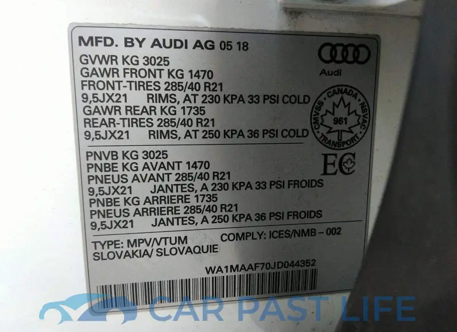 WA1MAAF70JD044352# 9