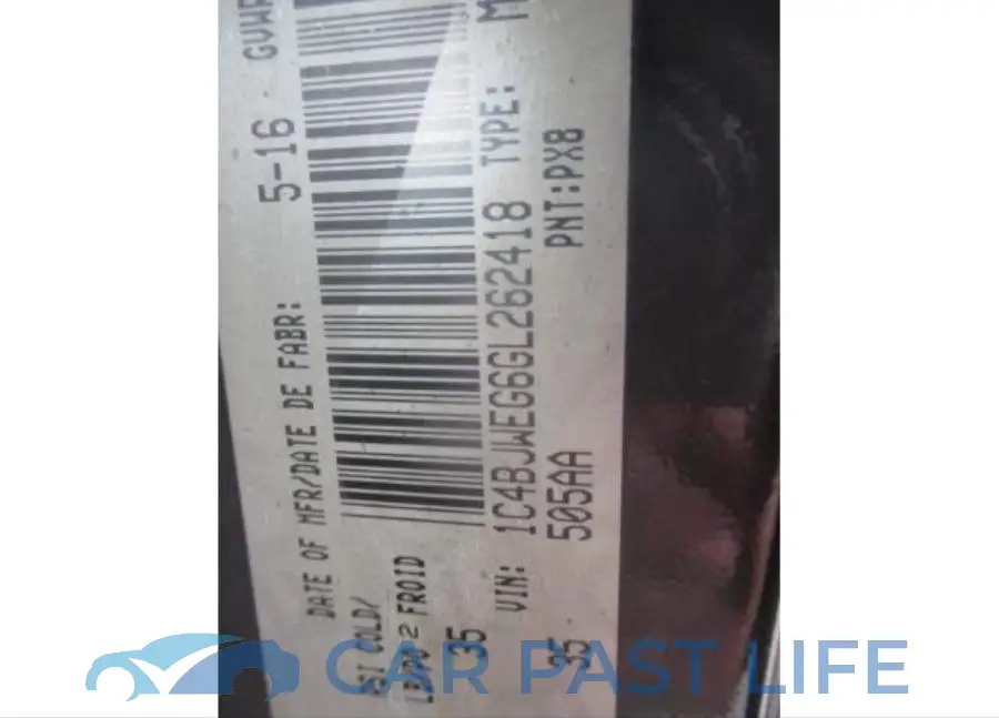 1C4BJWEG6GL262418# 9