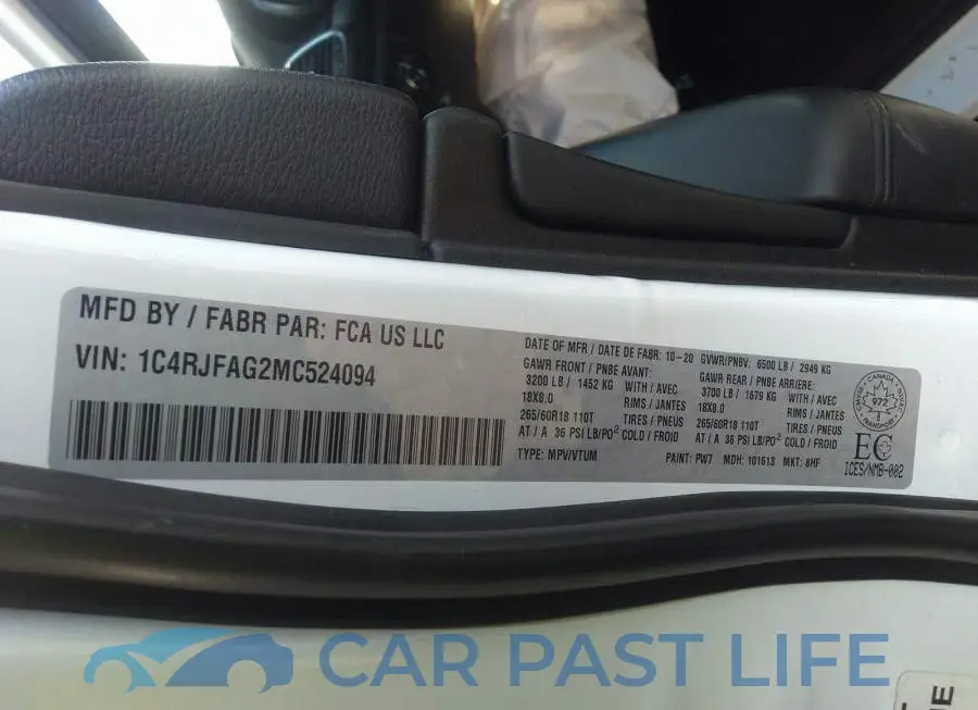 1C4RJFAG2MC524094# 9
