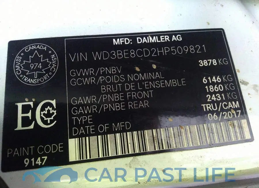 WD3BE8CD2HP509821# 9