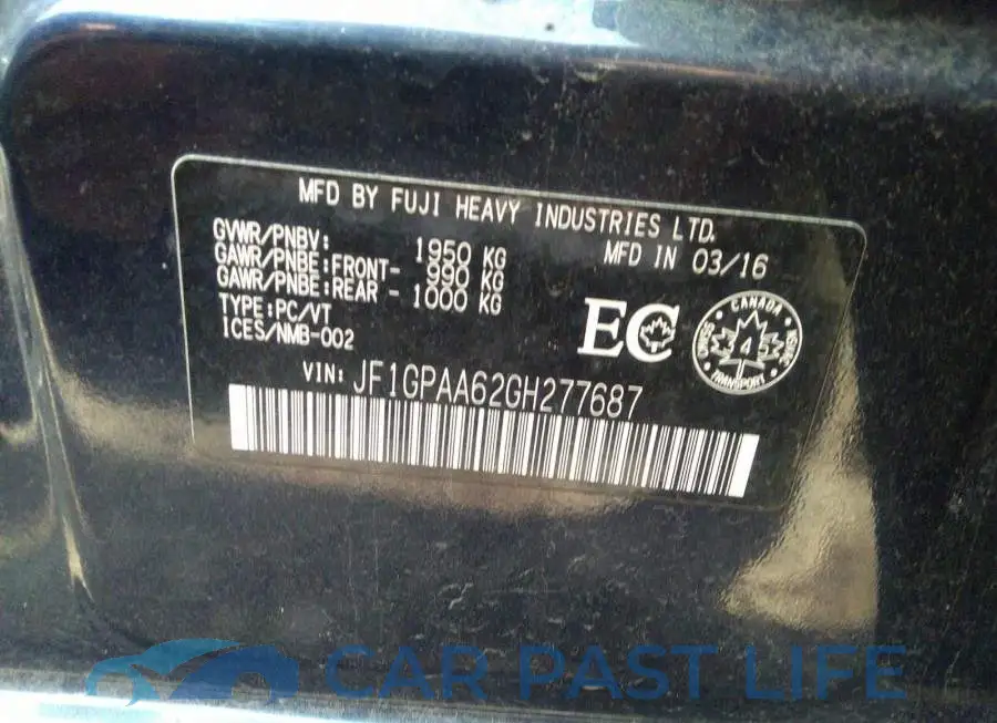 JF1GPAA62GH277687# 9