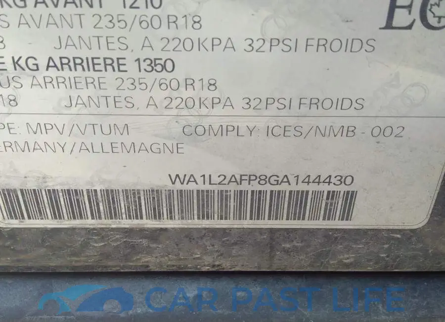 WA1L2AFP8GA144430# 9