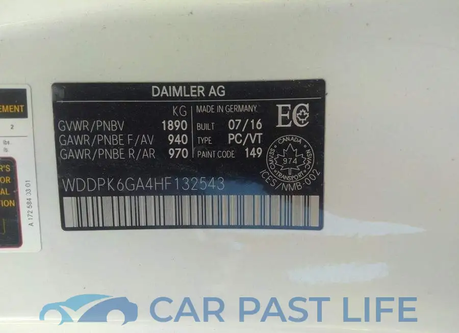 WDDPK6GA4HF132543# 9