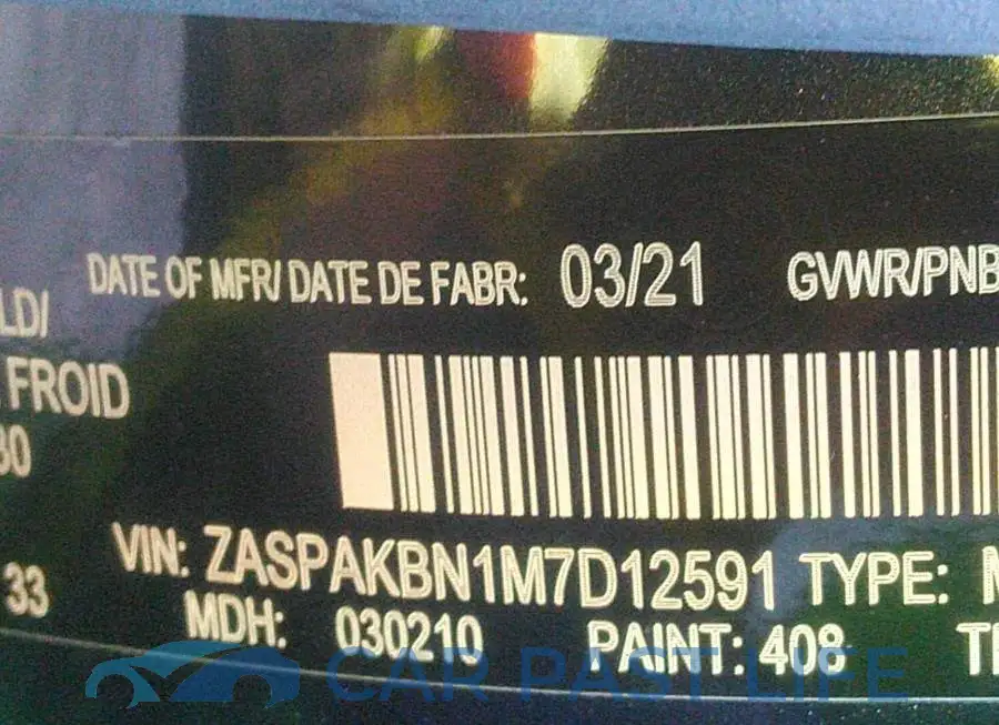 ZASPAKBN1M7D12591# 9
