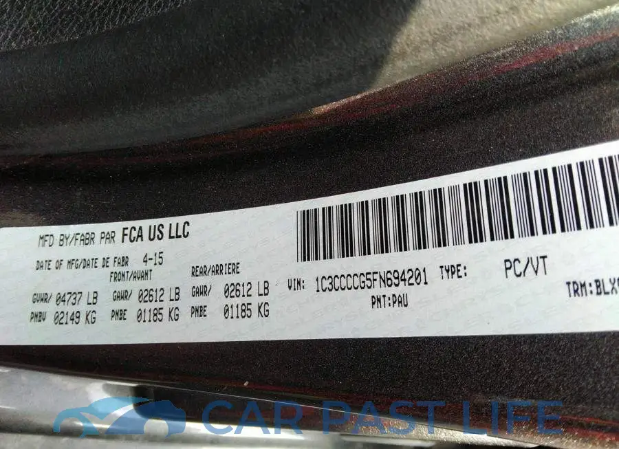 1C3CCCCG5FN694201# 9