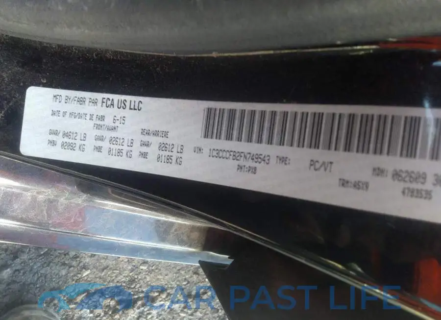 1C3CCCFB2FN749543# 9