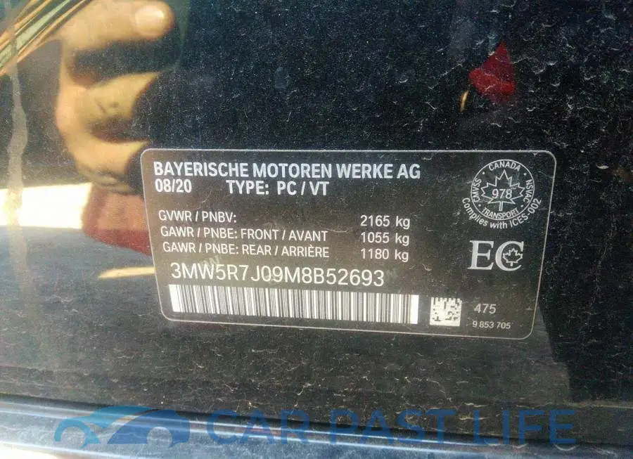 3MW5R7J09M8B52693# 9
