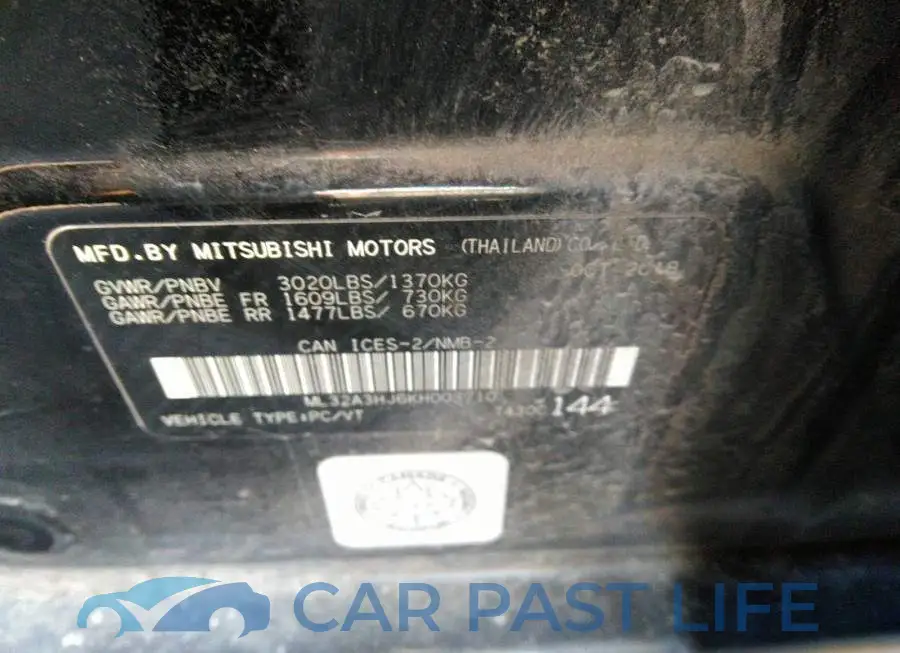 ML32A3HJ6KH003710# 9