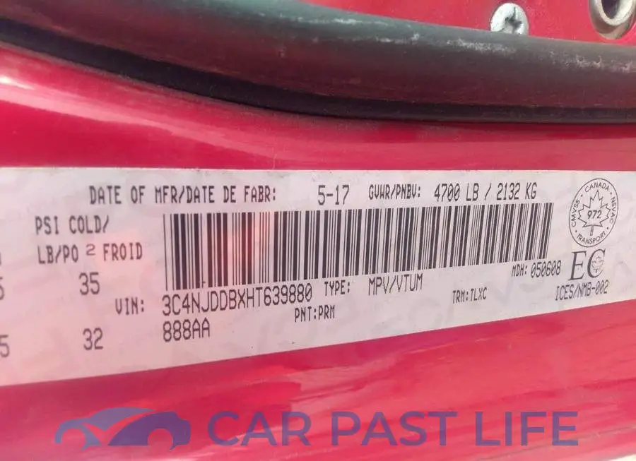 3C4NJDDBXHT639880# 9