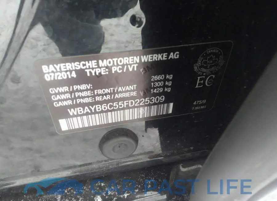 WBAYB6C55FD225309# 9