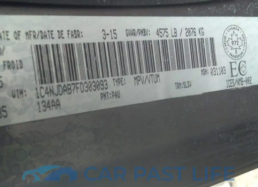 1C4NJDAB7FD303093# 9