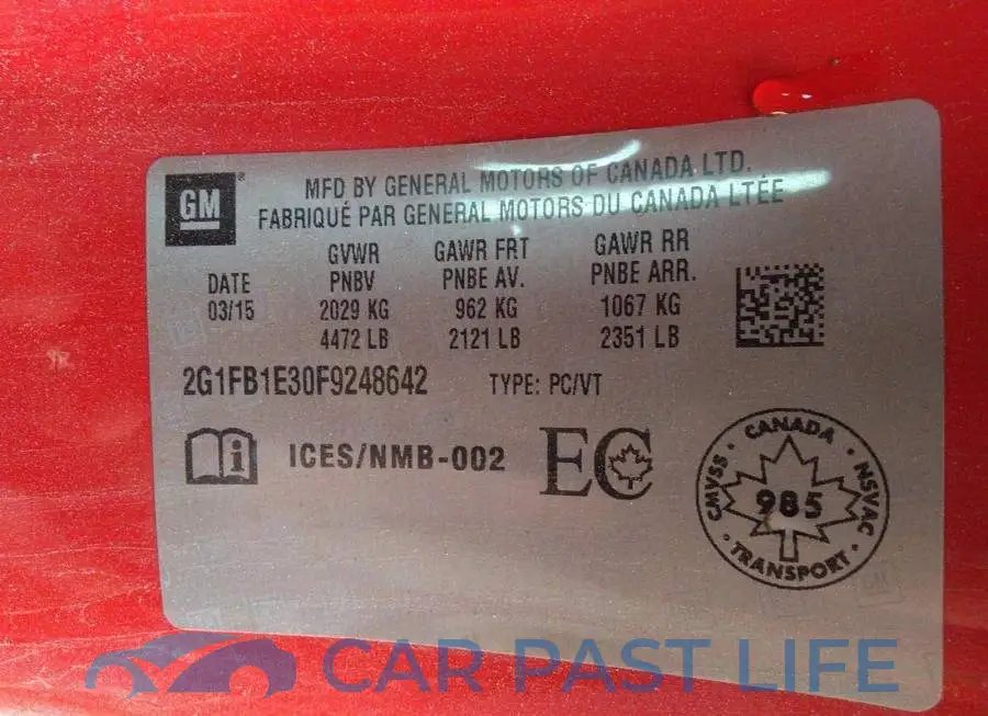 2G1FB1E30F9248642# 9