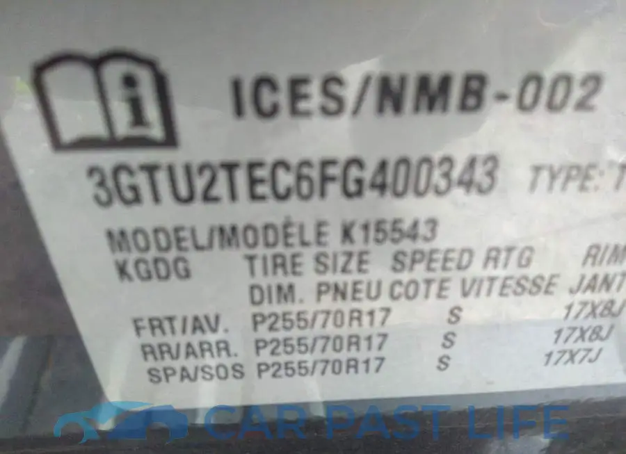 3GTU2TEC6FG400343# 9