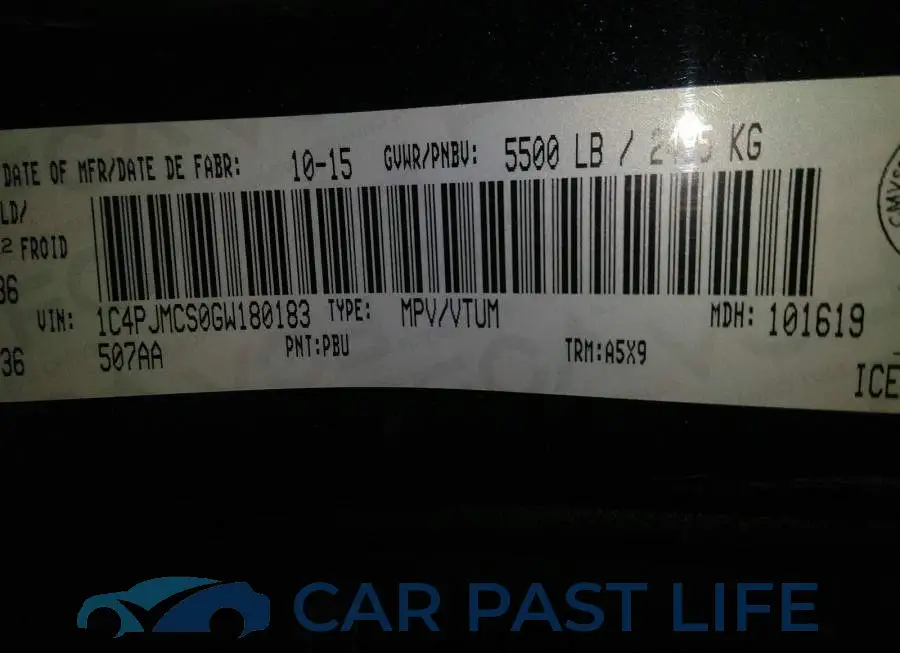 1C4PJMCS0GW180183# 9