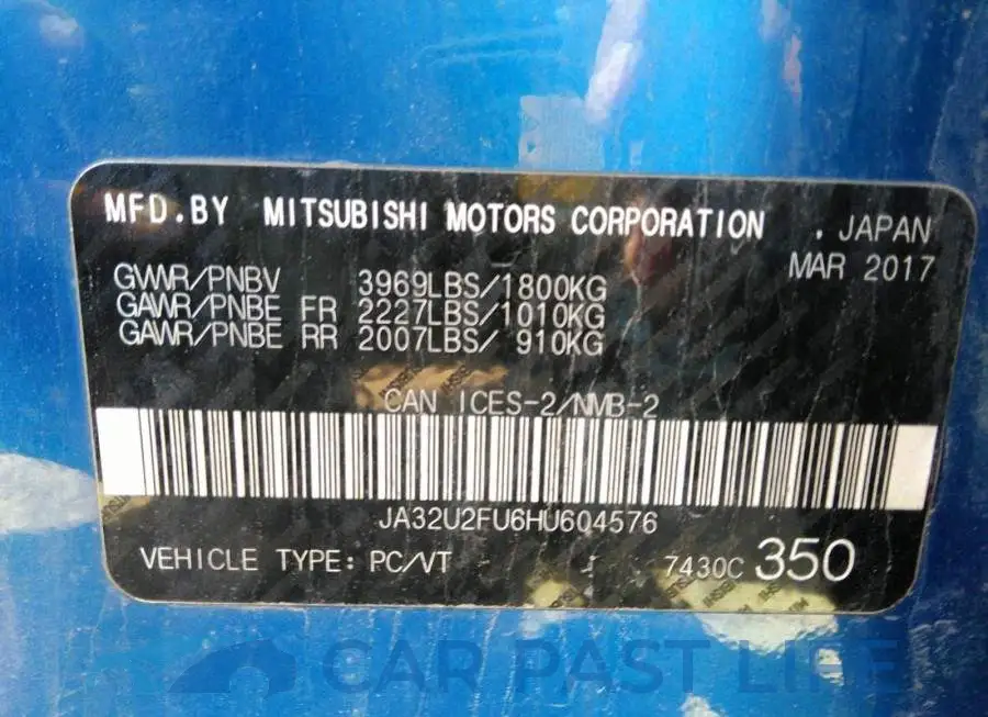 JA32U2FU6HU604576# 9