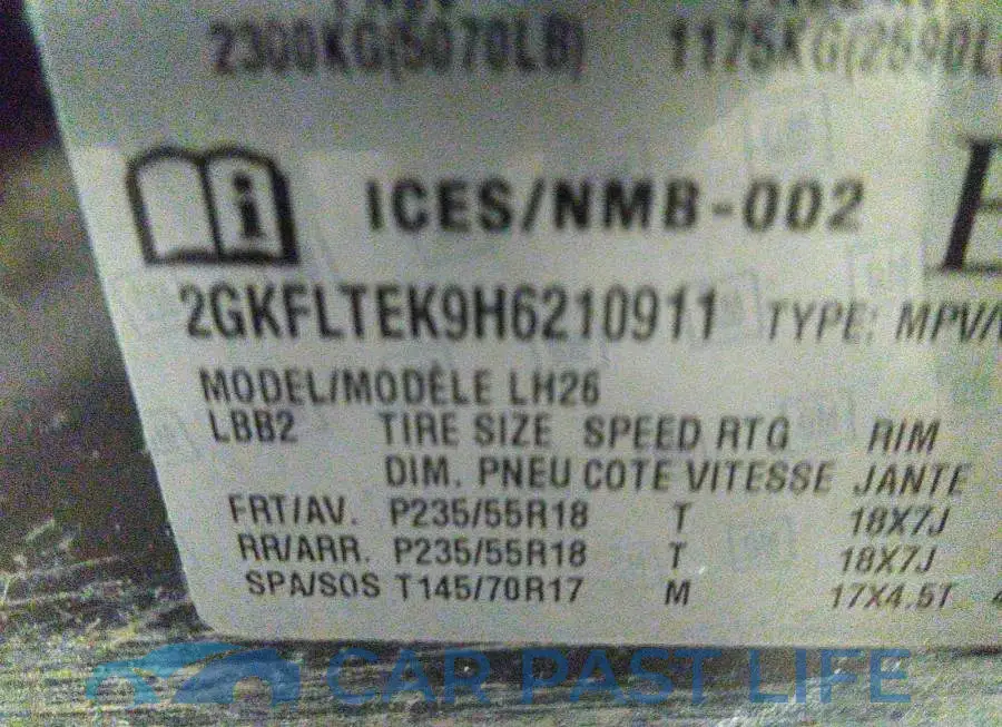 2GKFLTEK9H6210911# 9
