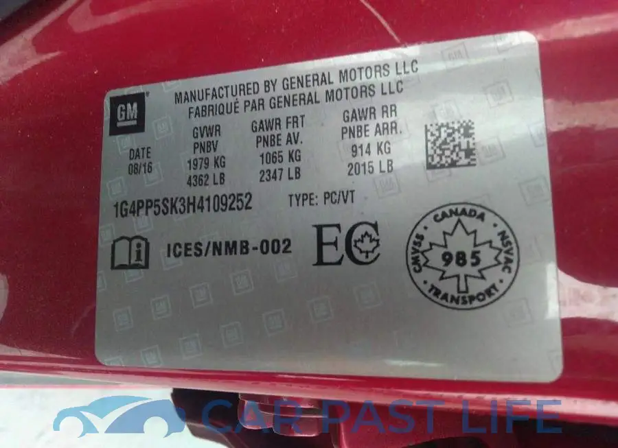 1G4PP5SK3H4109252# 9