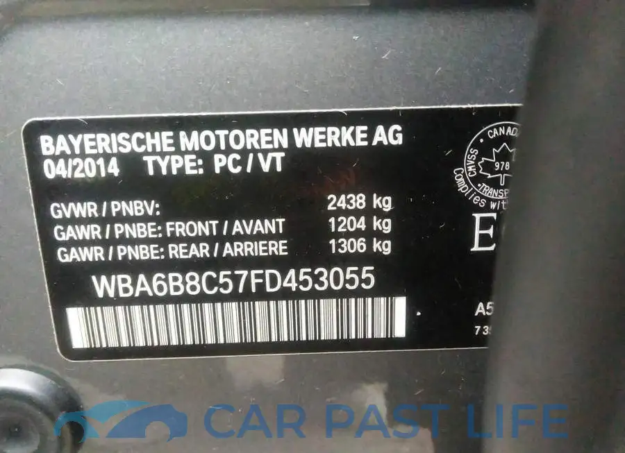 WBA6B8C57FD453055# 9