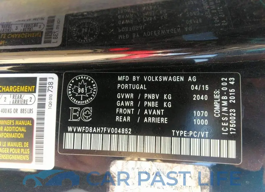 WVWFD8AH7FV004852# 9