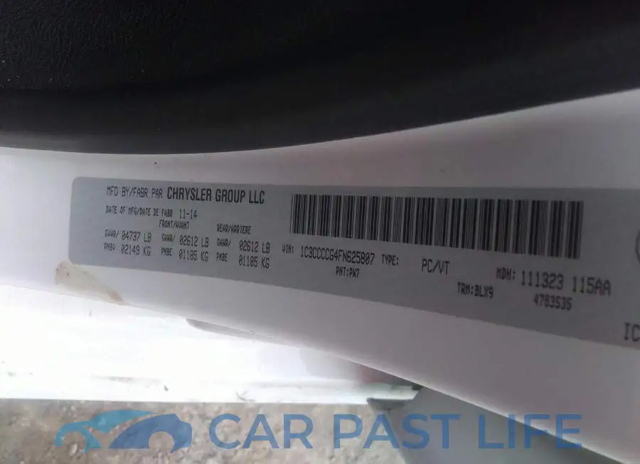 1C3CCCCG4FN625807# 9