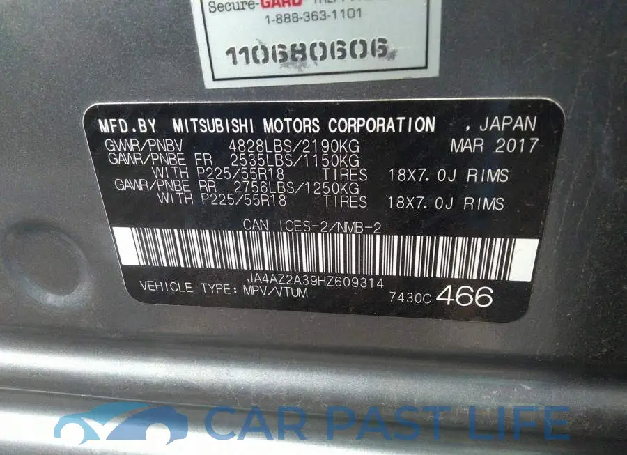 JA4AZ2A39HZ609314# 9
