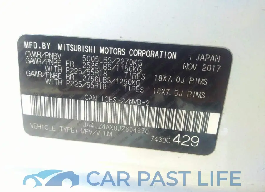 JA4JZ4AX0JZ604670# 9