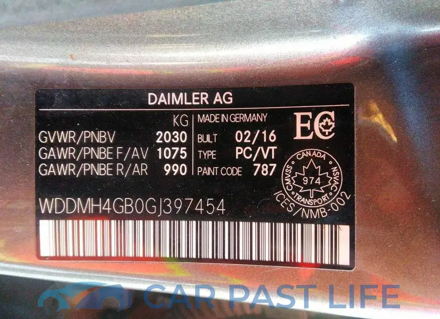 WDDMH4GB0GJ397454# 9
