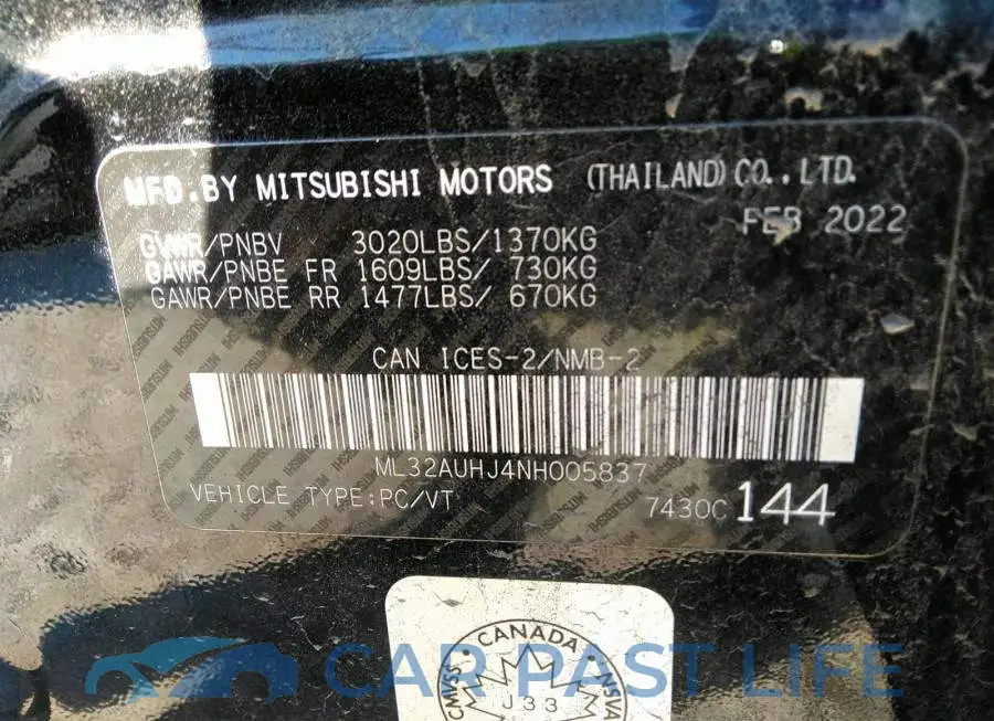 ML32AUHJ4NH005837# 9