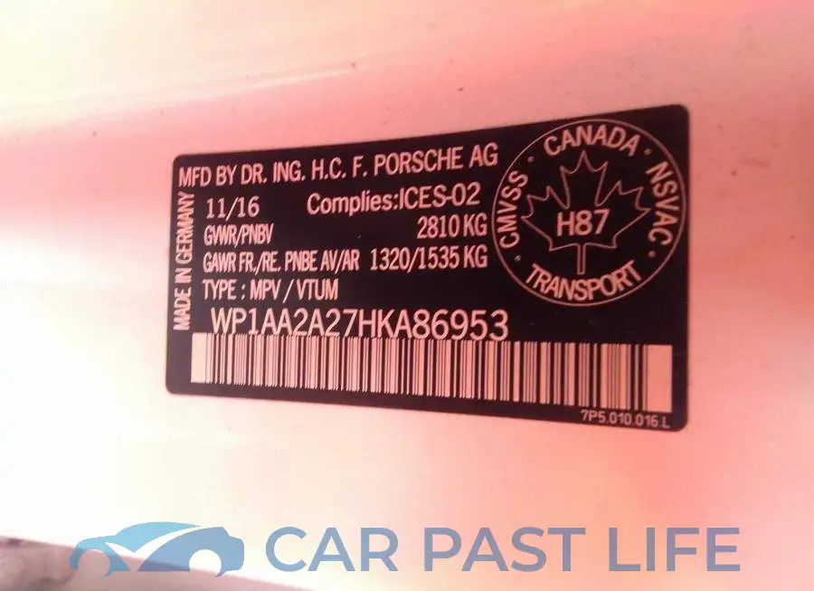 WP1AA2A27HKA86953# 9