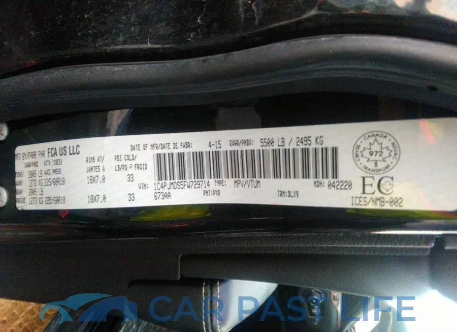 1C4PJMDS5FW729714# 9