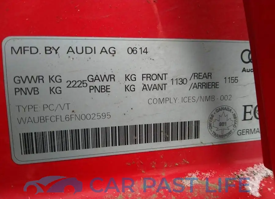 WAUBFCFL6FN002595# 9