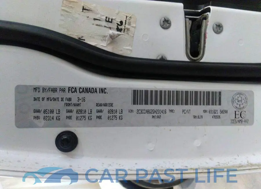 2C3CCABG2GH231416# 9