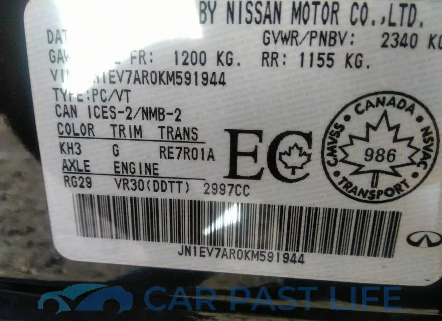 JN1EV7AR0KM591944# 9
