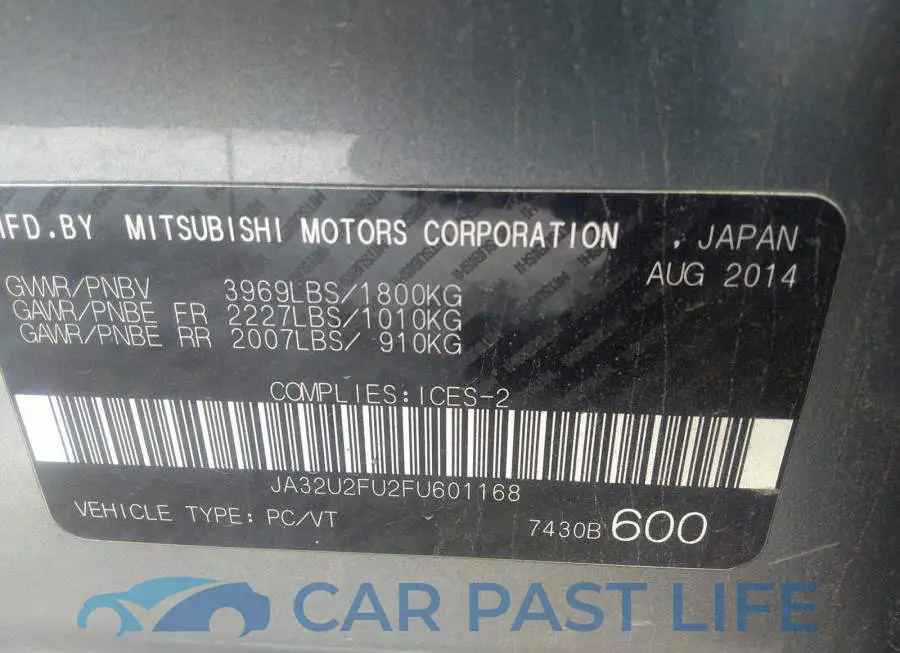 JA32U2FU2FU601168# 9