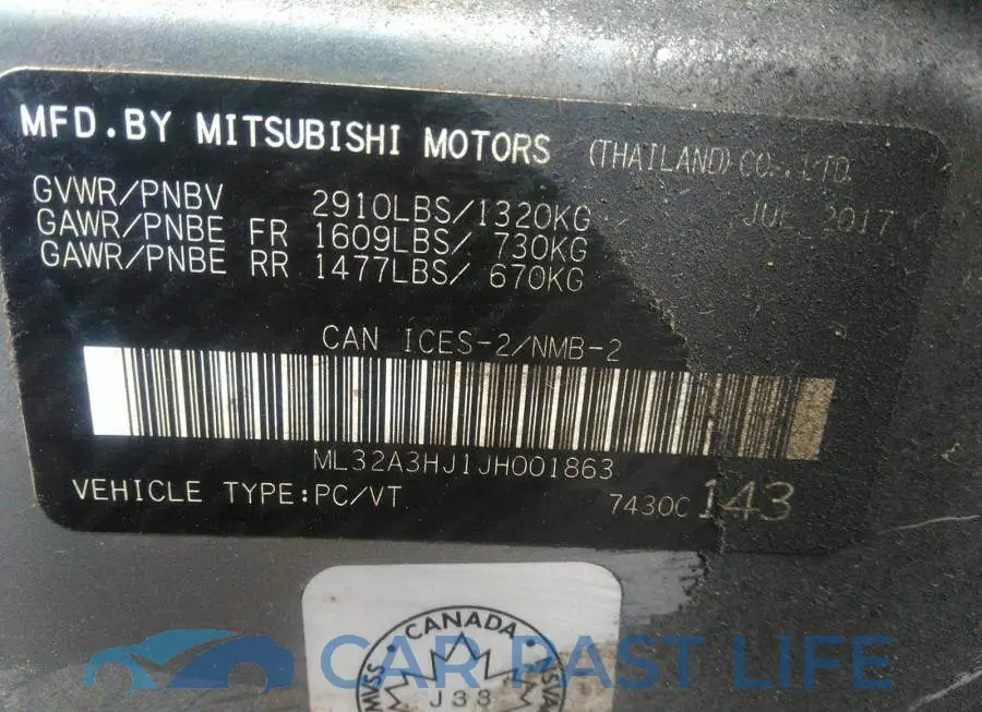ML32A3HJ1JH001863# 9