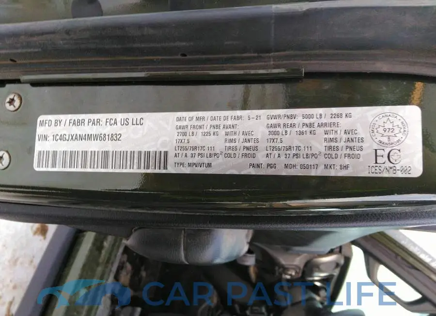 1C4GJXAN4MW681832# 9