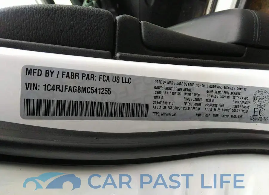 1C4RJFAG8MC541255# 9