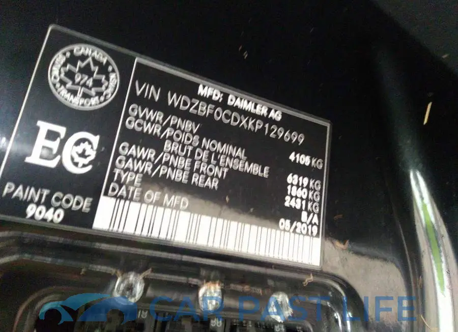 WDZBF0CDXKP129699# 9